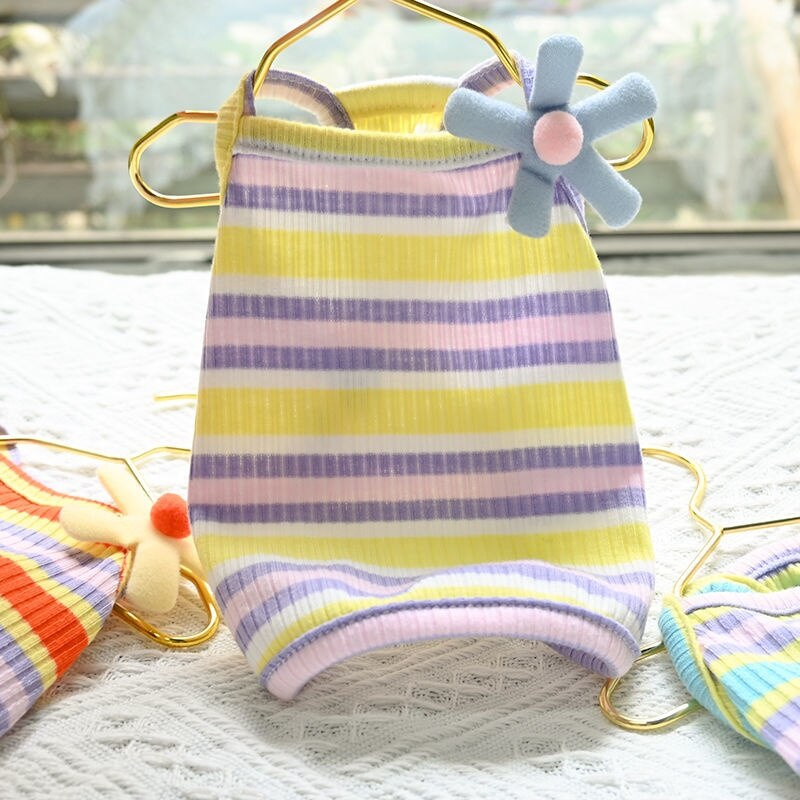 Ins Haine pentru câini pentru câini Îmbrăcăminte caldă pentru câini Cămașă Îmbrăcăminte pentru cățel și pisică pentru cățeluș haină în dungi Îmbrăcăminte pentru animale de companie Vestă macaron