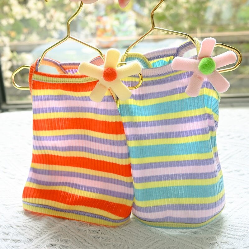 Ins Haine pentru câini pentru câini Îmbrăcăminte caldă pentru câini Cămașă Îmbrăcăminte pentru cățel și pisică pentru cățeluș haină în dungi Îmbrăcăminte pentru animale de companie Vestă macaron