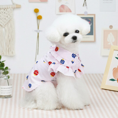 Плюшени кучешки ризи Sweet Style кучешки ризи Памук Домашни любимци Кученце Тениска Дрехи за кучета за малки средни кучета Котка
