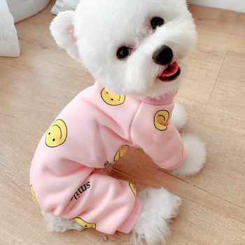 Άνετη πιτζάμες σκύλου Χειμερινά κατοικίδια Kawaii Ρούχα για μικρά σκυλιά Φλις τετράποδα Ζεστή φόρμα για φόρμες για κουτάβια Chihuahua