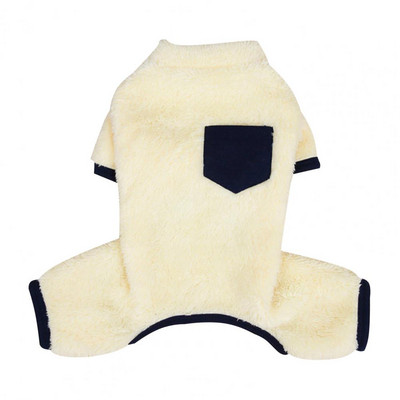 Ρούχα για κατοικίδια Απαλά χρώματα με αντίθεση Άνετα, περιστασιακά παχύρρευστα, ζεστά, βελούδινα τέσσερα κολάν Στολή κατοικίδιων για Teddy