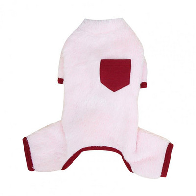 Ρούχα για κατοικίδια Απαλά χρώματα με αντίθεση Άνετα, περιστασιακά παχύρρευστα, ζεστά, βελούδινα τέσσερα κολάν Στολή κατοικίδιων για Teddy