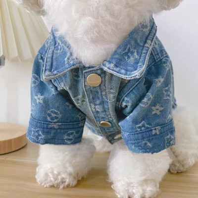 Fashion Pet Denim Clothes Dog Denim Coat Small Dog Clothes Clothing