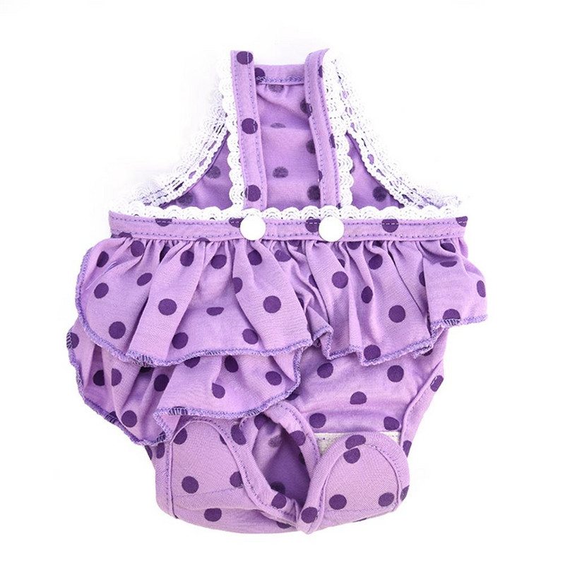 Chiloți pentru câini pentru animale de companie Cureaua sanitară reglabilă pentru câini Lenjerie de corp cu imprimeu cu puncte Scutece Pantaloni fiziologici Pantaloni scurți pentru cățeluș Livrare prin picătură 2019