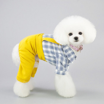 Ανοιξιάτικα ρούχα για κατοικίδια για σκύλους Ολόσωμες φόρμες για κατοικίδια Ρούχα για κουτάβι γάτα Ρούχα για σκύλους Χοντρό κατοικίδια Ρούχα για σκύλους Chihuahua York 10E