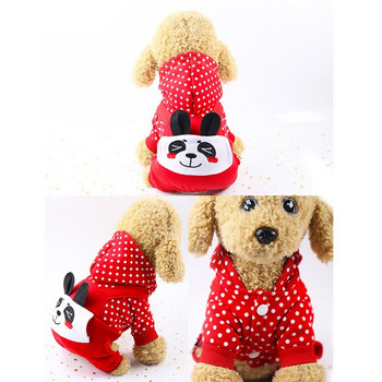 Pawstrip XS-2XL Ρούχα χειμερινής φόρμας για σκύλους Μικρά ρούχα για σκύλους Ζεστά ρούχα για κουτάβι Ολόσωμη λεπτή φλις επένδυση για σκύλους για κατοικίδια Παλτό με κουκούλα