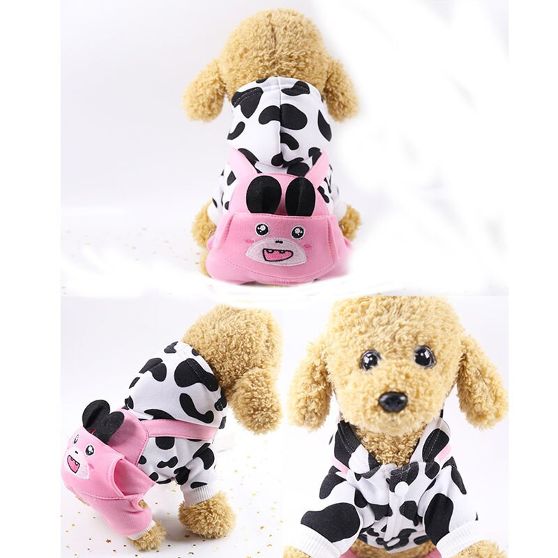 pawstrip XS-2XL Salopetă de iarnă pentru câini Îmbrăcăminte pentru câini de talie mică Haine caldă pentru cățeluș Căptușeală subțire din fleece Haina pentru câini de companie