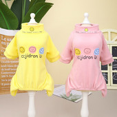 10 buc/lot pijamale pentru câini, toamnă iarnă, haine pentru animale de companie pentru câini de talie mică, salopete, haine moale și calde pentru căței