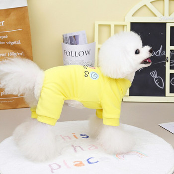 Πιτζάμες 10 τμχ/λτ για σκύλους Φθινοπωρινά χειμερινά ρούχα για κατοικίδια για μικρά σκυλιά Ολόσωμες φόρμες μαλακά ζεστά ρούχα για κουτάβι