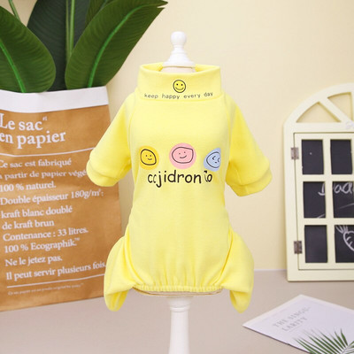 10 buc/lot pijamale pentru câini, toamnă iarnă, haine pentru animale de companie pentru câini de talie mică, salopete, haine moale și calde pentru căței