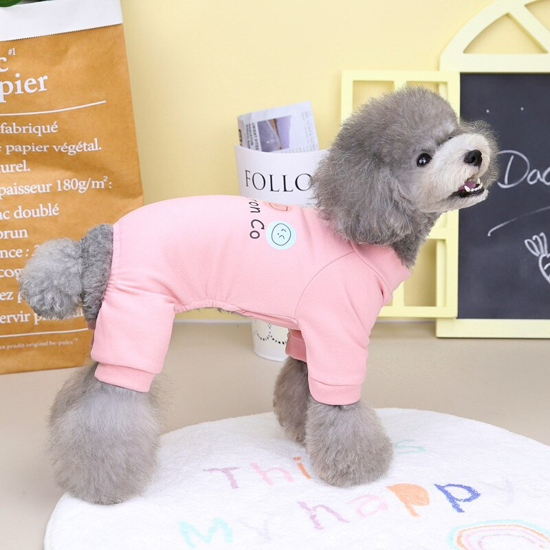 10 buc/lot pijamale pentru câini, toamnă iarnă, haine pentru animale de companie pentru câini de talie mică, salopete, haine moale și calde pentru căței