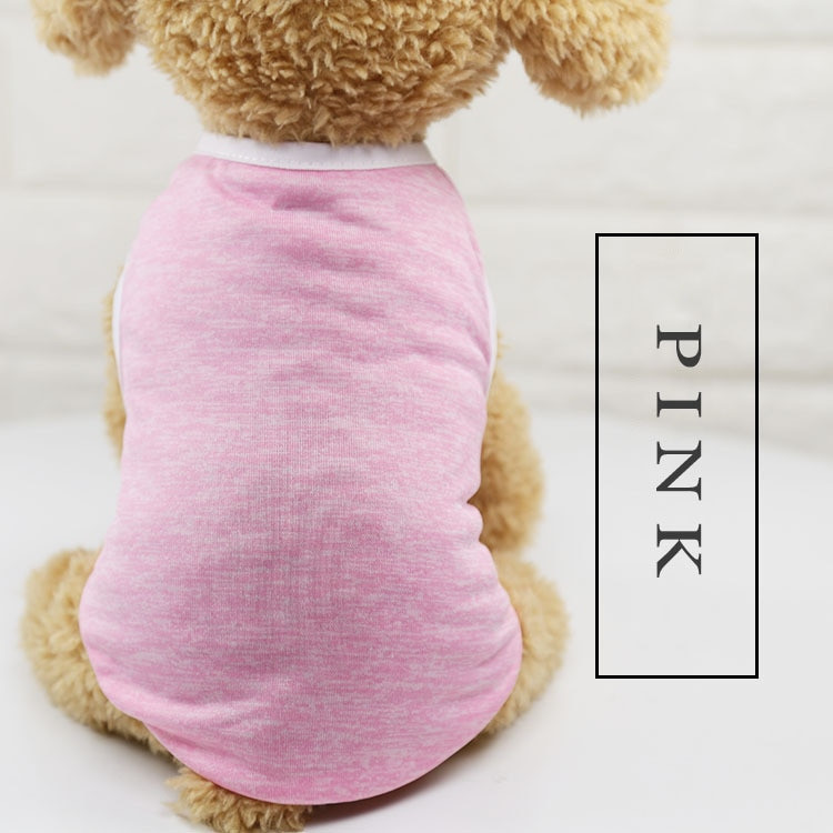 Klasické čistofarebné tričko pre psov Lacné oblečenie pre psov pre malých psov Letné čivavy Šteniatko Vesta Yorkshirský teriér Oblečenie pre domáce zvieratá