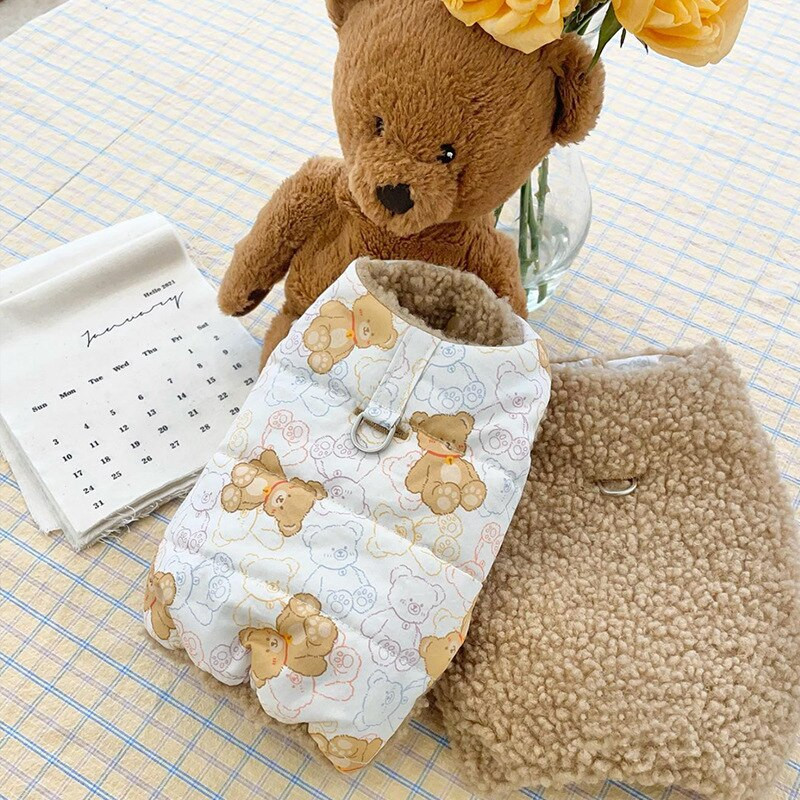 Lemmikloomade moevest sügistalv keskmine väike koerariided armas kapuuts Palus ärevusmantel magus särk Kassipoeg kutsikas soe jope puudel