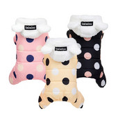 Vetruodolná zimná prešívaná bunda pre psov s hrubou prešívanou vestou pre malé a stredné psy, oblečenie s kapucňou pre čivavu, yorkie, šteňa, mops