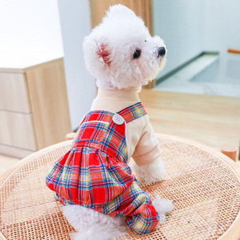 Ρούχα σκυλιών PETCIRCLE Φόρμες φορτίου με λευκό κουμπί για μικρό σκυλί κουτάβι κατοικίδιο γάτα κατοικίδιο ζώο χαριτωμένη στολή για κατοικίδια Ρούχα για σκύλους