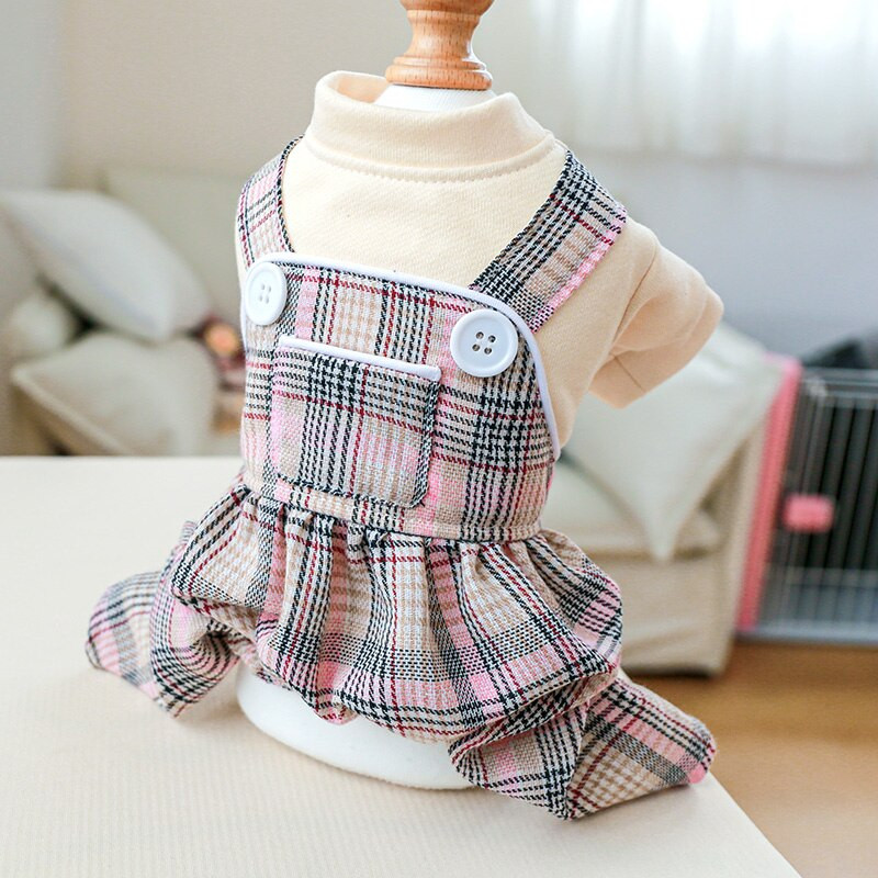 PETCIRCLE haine pentru câini cu nasturi albi salopete cargo pentru câini de talie mică, cățeluș, pisici pentru toate anotimpurile, costum drăguț pentru animale de companie, haine pentru animale de companie, haină pentru câini