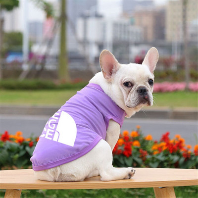 OIMG 100% puuvillased riided koertele Naljaka kirjaga suur suur koerasärk Suvised lemmikloomakassi Prantsuse buldogi Pommeri koera särgid