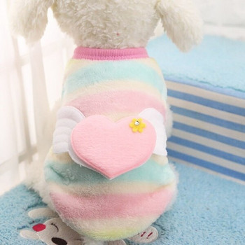 Coral Velvet Ρούχα για σκύλους κατοικίδιων ζώων Ρούχα για σκύλους Ζεστό γιλέκο σκύλου Πουκάμισο κουταβιού γάτας Ρούχα για σκύλους Παλτό με κουκούλα Ρούχα για κατοικίδια