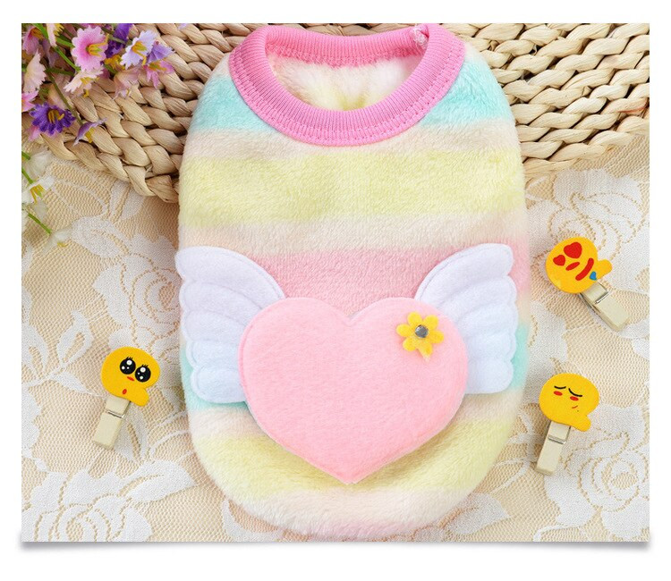 Коралово кадифено облекло за кучета за кучета Топла жилетка за кучета Риза Кученце Котешко облекло за кучета Палто Суичър Облекло за домашни любимци