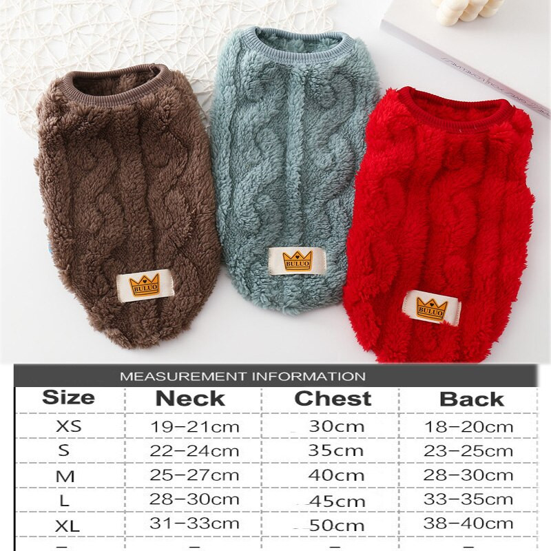 Πουλόβερ Fleece Pullover Ρούχα για κατοικίδια Χαριτωμένο γιλέκο διπλής όψεως Παλτό Puppy Kitten Πουλόβερ για Μικρά Μεσαία Σκυλιά Γάτες Ζεστό χειμερινό ντύσιμο