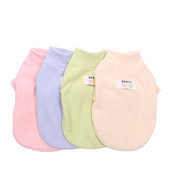 Solid Pet Dog Botting T-särk Vest Nahasõbralik sametkassi kutsikas sügis/talvised koduriided