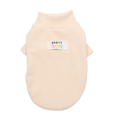 Solid Pet Dog Botting T-särk Vest Nahasõbralik sametkassi kutsikas sügis/talvised koduriided