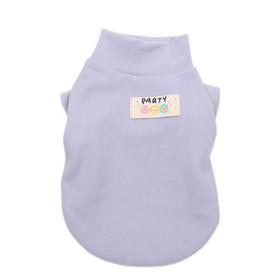 Solid Pet Dog Botting T-särk Vest Nahasõbralik sametkassi kutsikas sügis/talvised koduriided