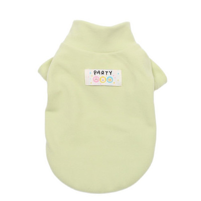 Solid Pet Dog Botting T-särk Vest Nahasõbralik sametkassi kutsikas sügis/talvised koduriided