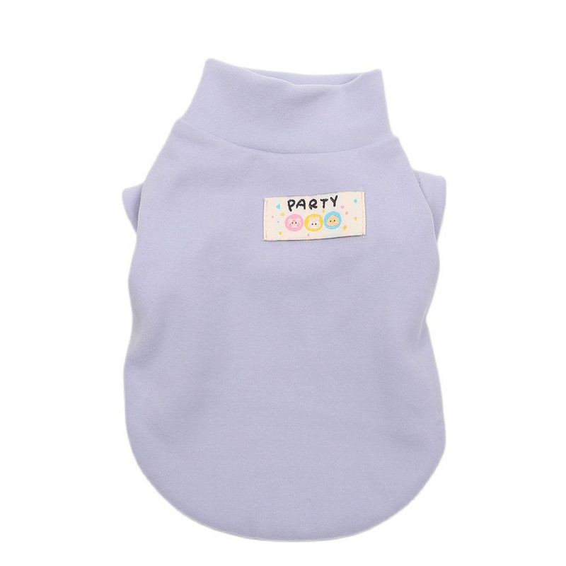 Solid Pet Dog Botting T-särk Vest Nahasõbralik sametkassi kutsikas sügis/talvised koduriided