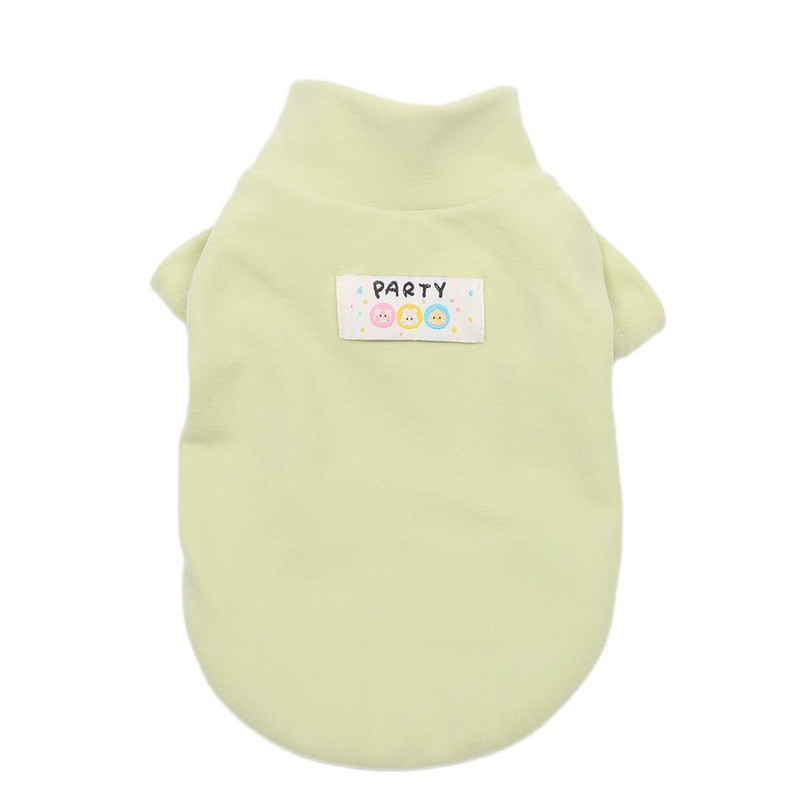 Solid Pet Dog Botting T-särk Vest Nahasõbralik sametkassi kutsikas sügis/talvised koduriided