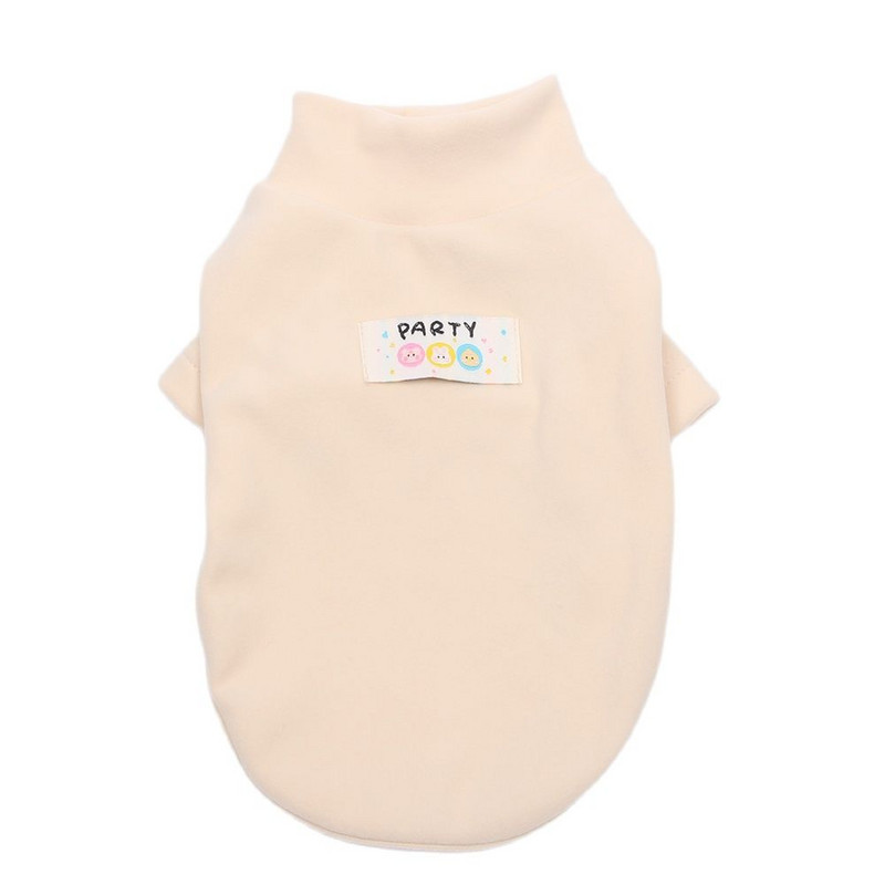 Solid Pet Dog Botting T-särk Vest Nahasõbralik sametkassi kutsikas sügis/talvised koduriided