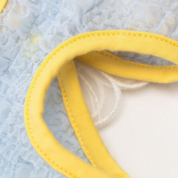 Blue Dog Recovery Suit Ρούχα για κατοικίδια Καλοκαιρινές γυναικείες πιτζάμες 3D Butterfly Seersucker Ολόσωμη φόρμα για μικρό σκύλο ropa Yorkshire