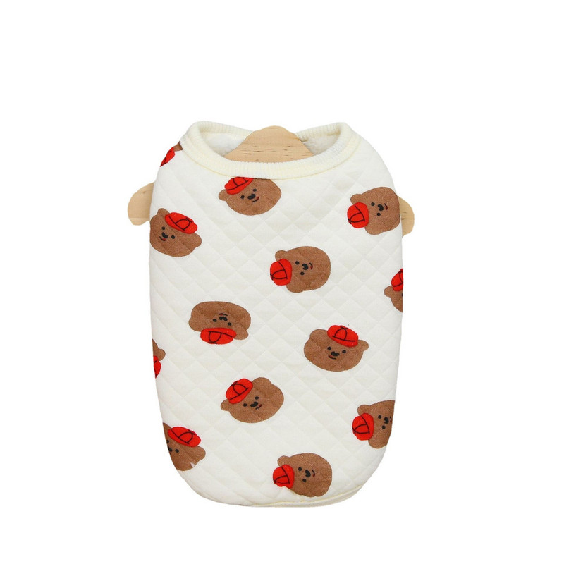 INS Îmbrăcăminte pentru animale de companie Cute Bear Plus Vestă de catifea Toamnă și iarnă Vestă pentru câini Ursuleț de pluș Pisică Vestă de iarnă Cățeluș Câine Manta din bumbac Articol pentru animale de companie