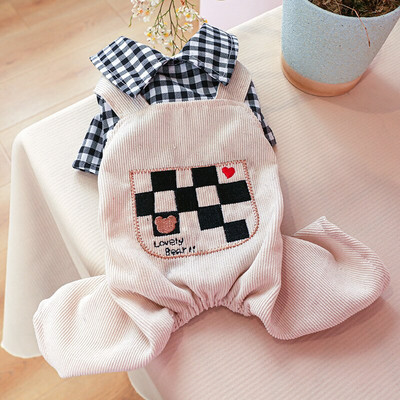 PETCIRCLE koerariided karu malelaua kombinesoonid väikesele koerale kutsikale lemmiklooma kassile kogu hooaja lemmikloom armas kostüüm lemmiklooma riided koera jope