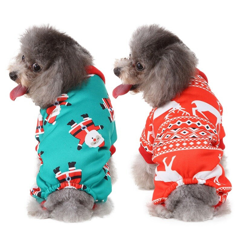Minkštos šunų pižamos, skirtos naminiams šunims, kalėdiniai šuniukų kombinezonai, laisvalaikio namų rūbai, šilti žieminiai, vilnos, pomeranijos gyvūnėlių reikmenys