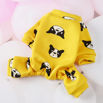 Model drăguț Haine de designer pentru câini Kawaii pentru iarna Pomeranian Costum de zăpadă pentru câini cald cu patru picioare Costum pentru cățeluș Pijamale pentru animale de companie Salopete