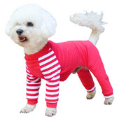 Μαλακή βαμβακερή πιτζάμες για σκύλους Onesie Φθινοπωρινή ελαστική φόρμα σκυλιών για μικρά σκυλιά Puppy Bichon Yorkie Shih Tzu Ρούχα σκύλου με 4 πόδια