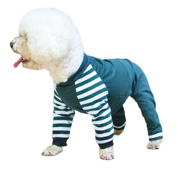 Μαλακή βαμβακερή πιτζάμες για σκύλους Onesie Φθινοπωρινή ελαστική φόρμα σκυλιών για μικρά σκυλιά Puppy Bichon Yorkie Shih Tzu Ρούχα σκύλου με 4 πόδια