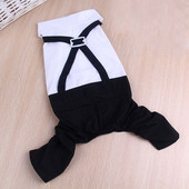 Džentelmeno šunų drabužiai vestuviniai kostiumai oficialūs marškinėliai mažiems šunims Bowtie smokingas Pet Jumpsuit Helovino kalėdinis kostiumas katėms