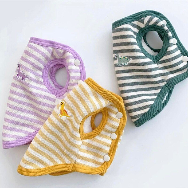 Χαριτωμένο γιλέκο δεινοσαύρων Χειμερινά ρούχα για σκύλους Ριγέ παλτό σκύλου Μπουφάν Litter Dog fleece Ζεστό πουλόβερ Hoody Ρούχα για κατοικίδια Ropa Perro