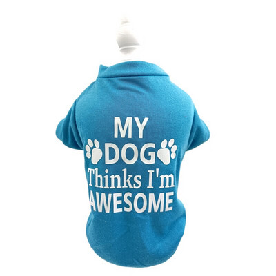 Odjeća za pse s modnim printom, prsluk za Chihuahua buldoga, male pse, topla, mekana pamučna odjeća za kućne ljubimce, majica za štene, kostim, kaput