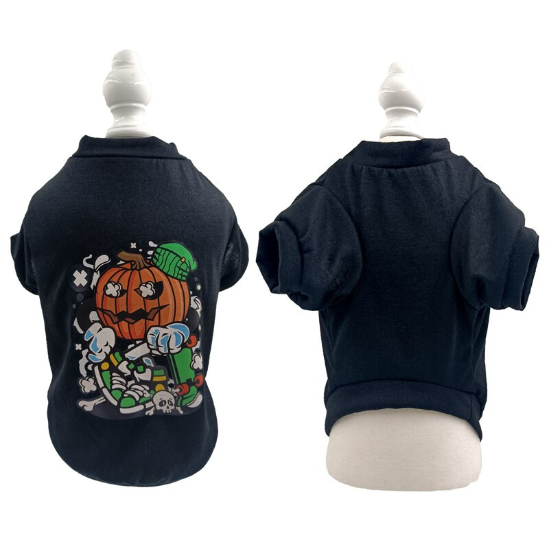 Odjeća za pse s modnim printom, prsluk za Chihuahua buldoga, male pse, topla, mekana pamučna odjeća za kućne ljubimce, majica za štene, kostim, kaput