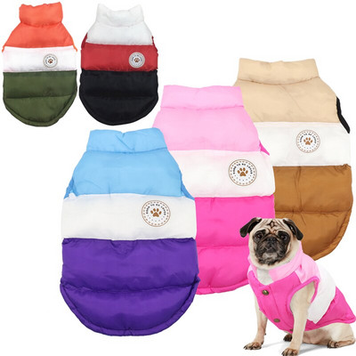 Haina caldă pentru câini pentru buldog francez pug chihuahua jachetă de iarnă pentru câini haine pentru cățeluș costum animale de companie îmbrăcăminte vestă