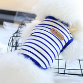 Suvised lemmikloomade kutsikate riided koertele suvised õhukesed triibulised puuvillased hingavad higivested Disaineriided väikestele koertele Koeratarbed