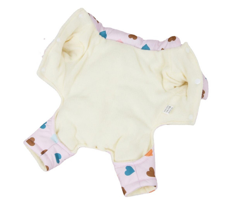 Roztomilý srdiečkový pes teplý overal zimné oblečenie pre domáce zvieratá psí bunda šteňa yorkshirský pomeranský pudel bišón frize oblečenie kabát