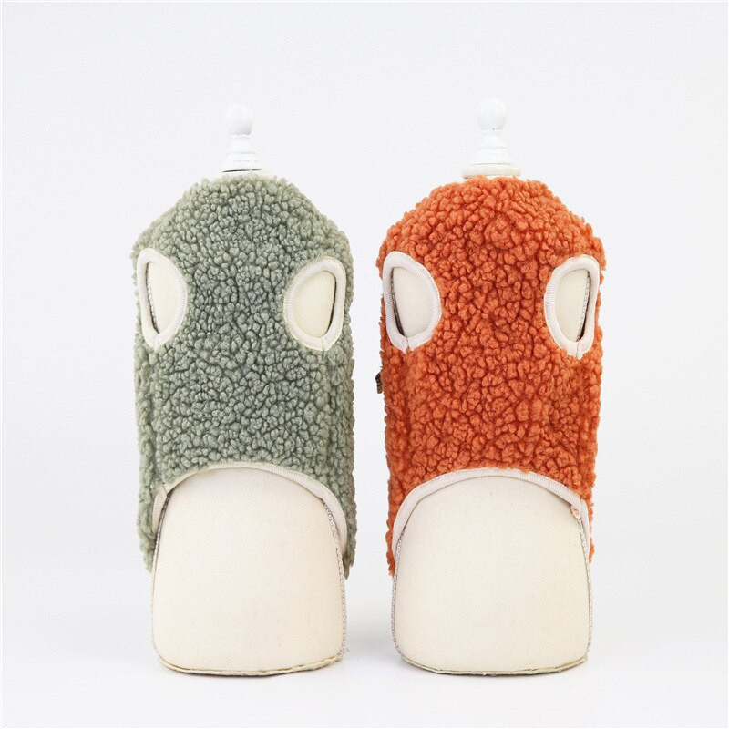 Žieminiai šuniukų drabužiai plius aksominė šilta šunų liemenė Kawaii kišeninės sagos šunų drabužiai Maži vidutiniai katės šunų paltai Striukė naminių gyvūnėlių kostiumai