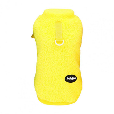 Kényelmes kisállatruházat vonógyűrűvel, többszínű kutyamellénnyel, minimalista melegen tartó poliészter polár textúrájú kisállat póló télre