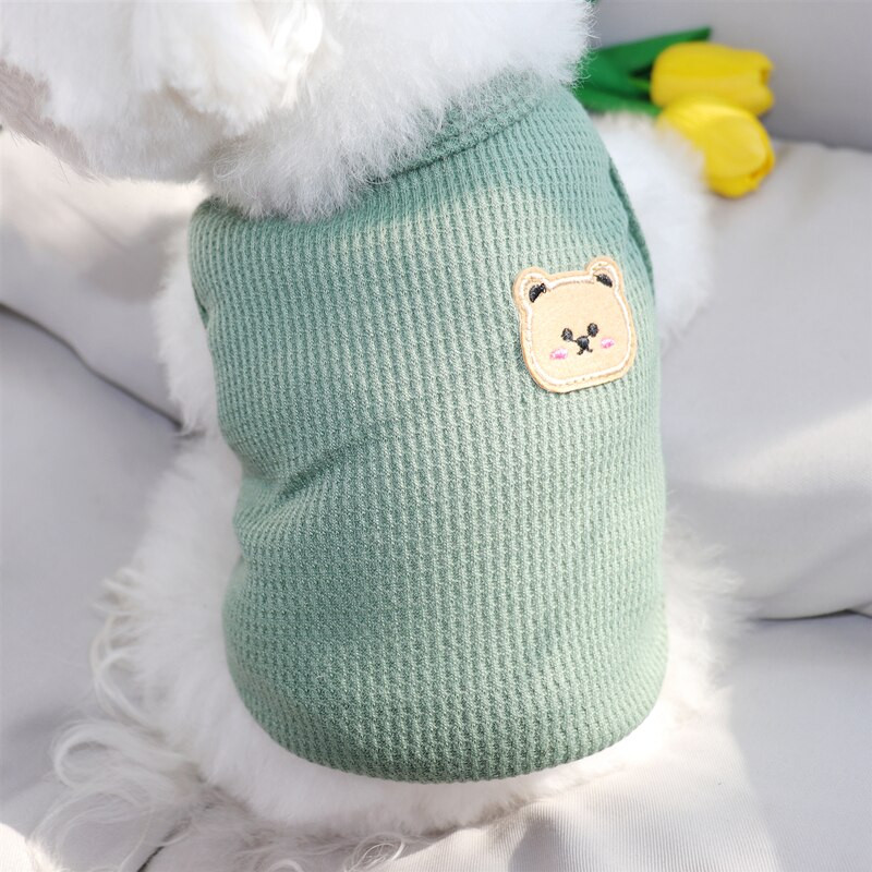 Waffle Dog Dezbraca catelus Vesta respirabila Vara Animal de companie Pulover Teddy Bear Haine moi Cadou de aniversare S-2XL