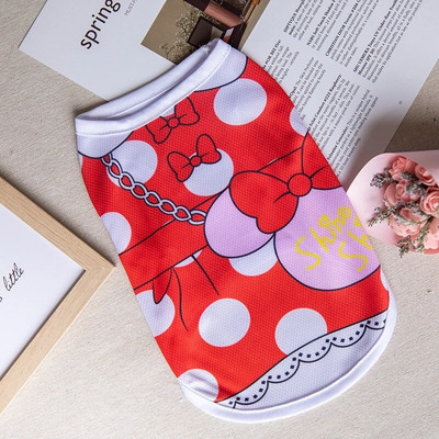 Nagyker kis kedvenc kutyaruhák mellény kabát Rajzfilm Aranyos chihuahua póló kölyök Yorkshire terrier kölyök bulldog Ropa Perro