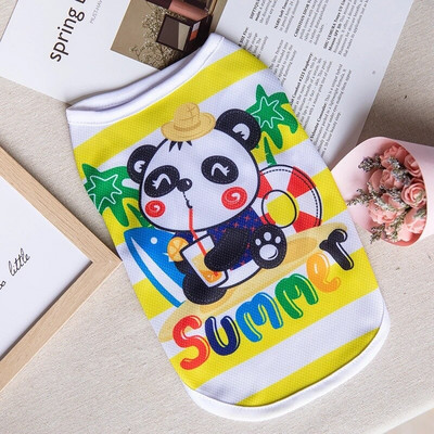 Nagyker kis kedvenc kutyaruhák mellény kabát Rajzfilm Aranyos chihuahua póló kölyök Yorkshire terrier kölyök bulldog Ropa Perro